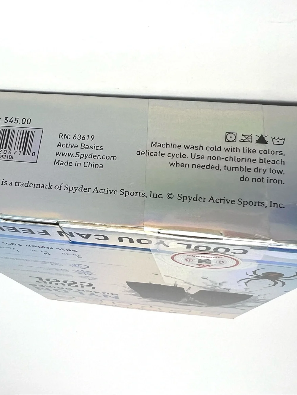 SPYDER 4 Pack Liquid Cool Nylon Boxer Briefs Men's M 32-34 Nylon multicolor